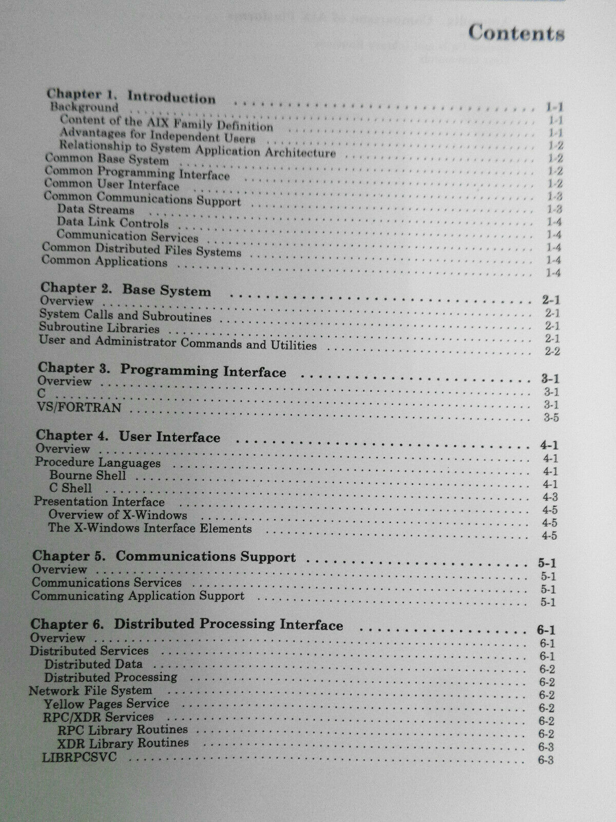 IBM AIX Family Definition Overview. First Edition, July 1988