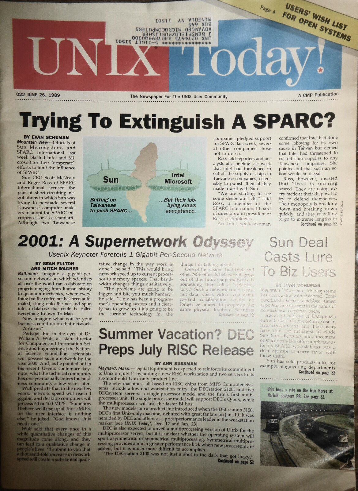 UNIX Today June 1989 The Newspaper of open systems computing - CMP Publications