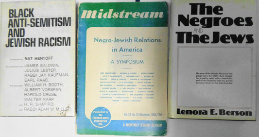 Blacks and Jews - 3 books. 2 are hardcover First Editions Symposium is softcover
