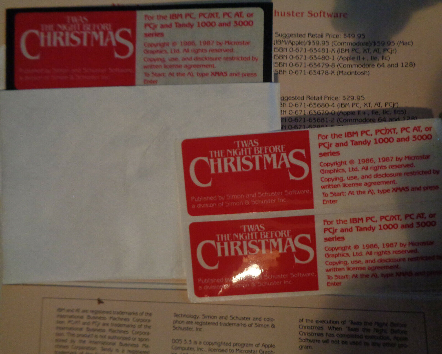 'Twas the Night Before Christmas: Animated Musical Christmas Disk. IBM PC. 1987