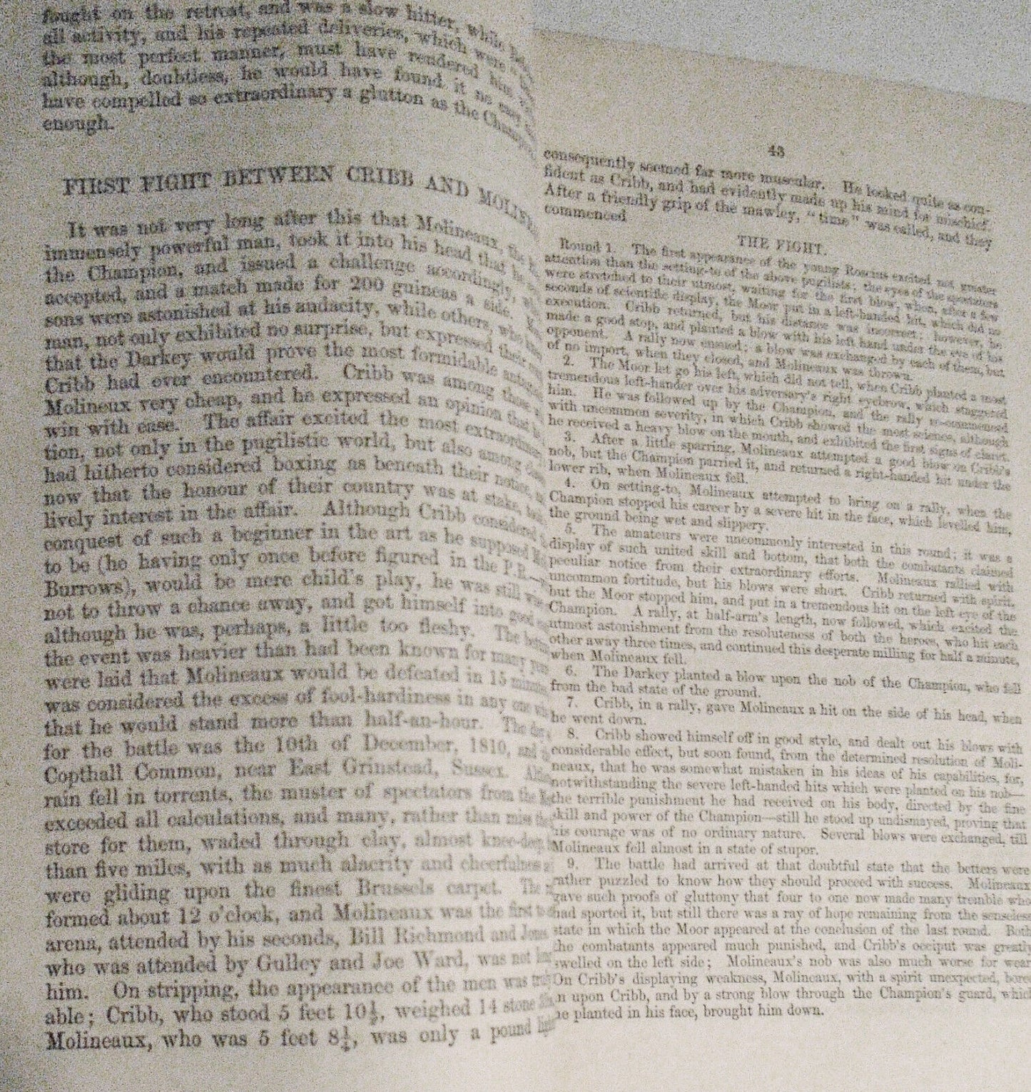 1855 Fights for the Championship, Bell s Life, Boxing, Rules, Prize Fighting