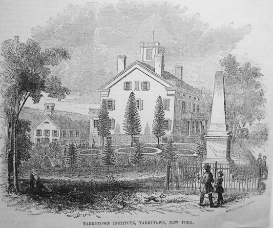 Tarrytown Institute, Tarrytown N.Y. -- Gleason's Pictorial, 1854
