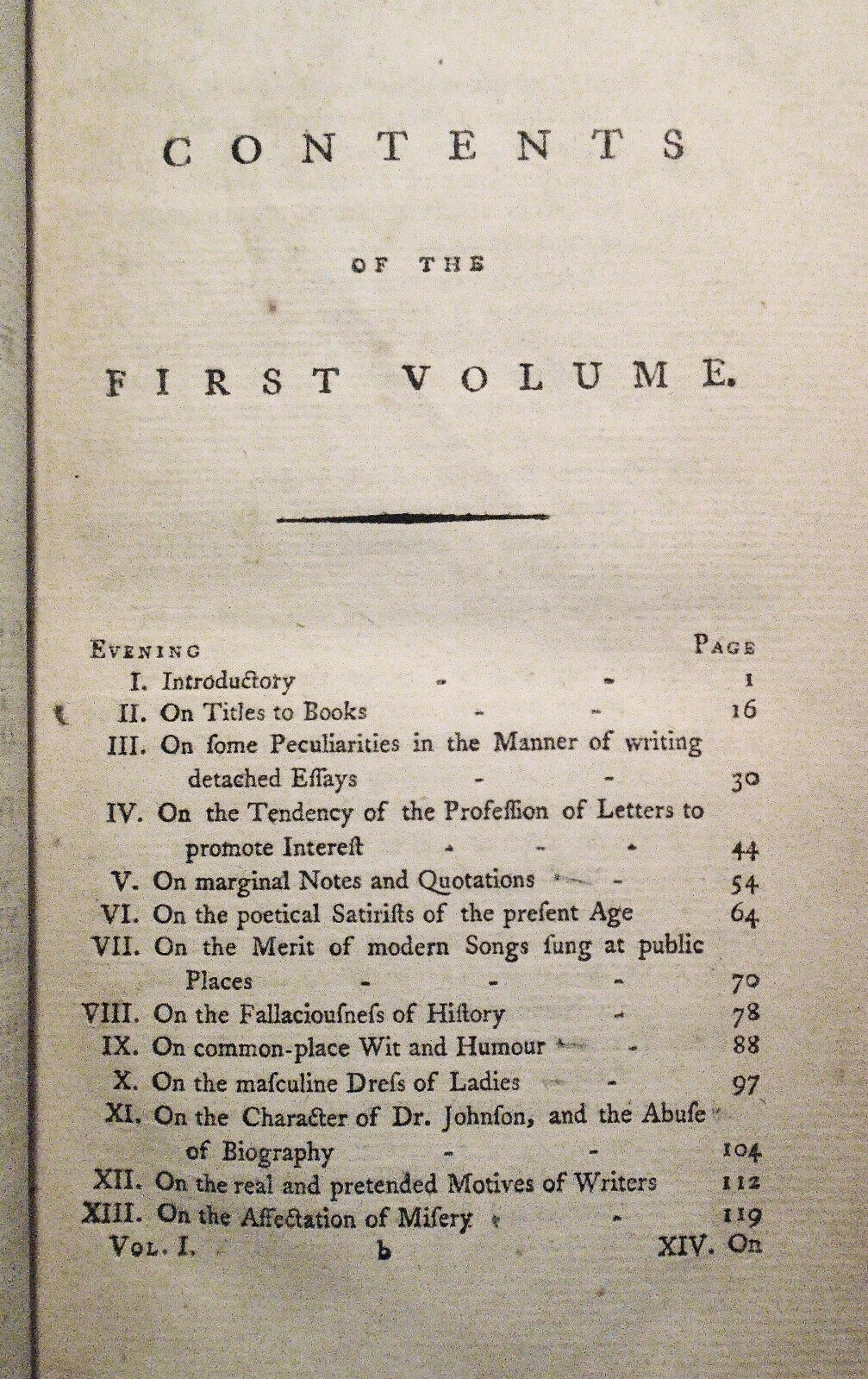 1790 Winter evenings: or, lucubrations on life and letters : By Vicesimus Knox