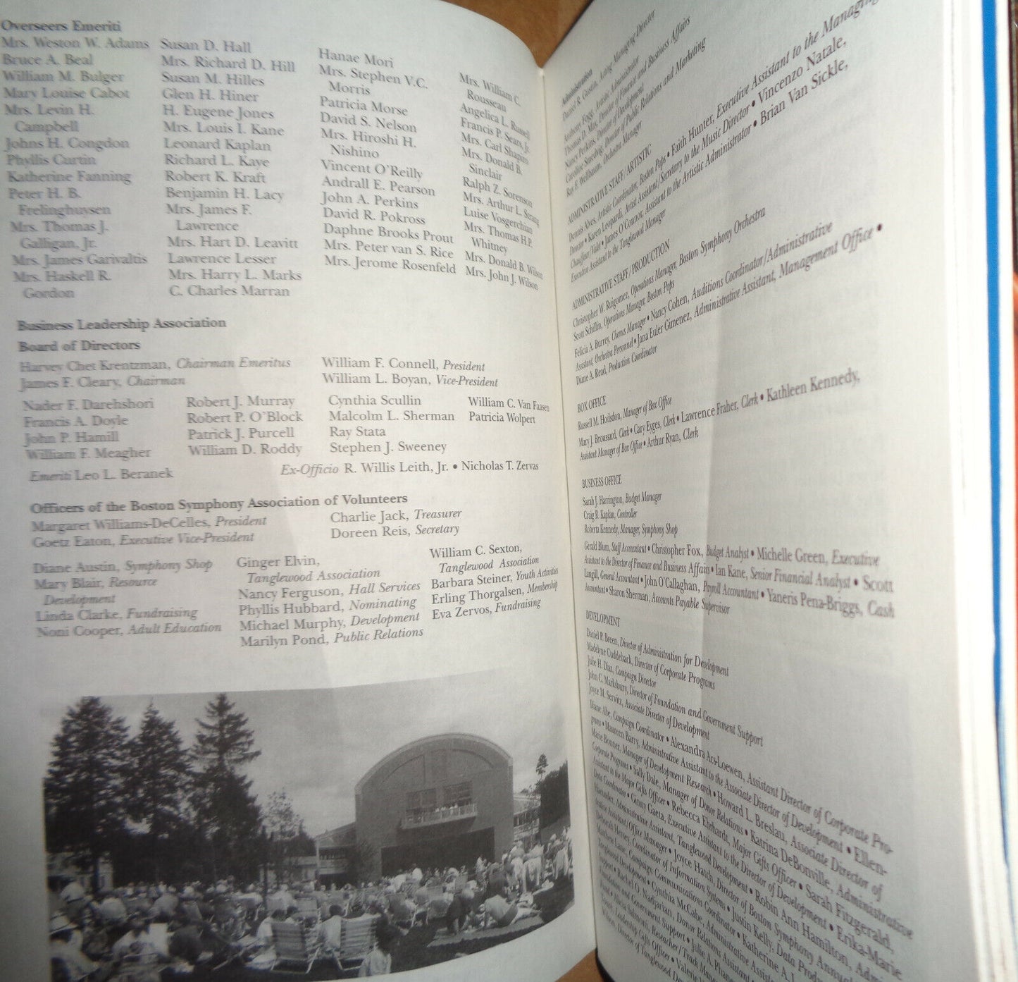 Tanglewood 1997 - Boston Symphony Orchestra - - Festival Souvenir Program