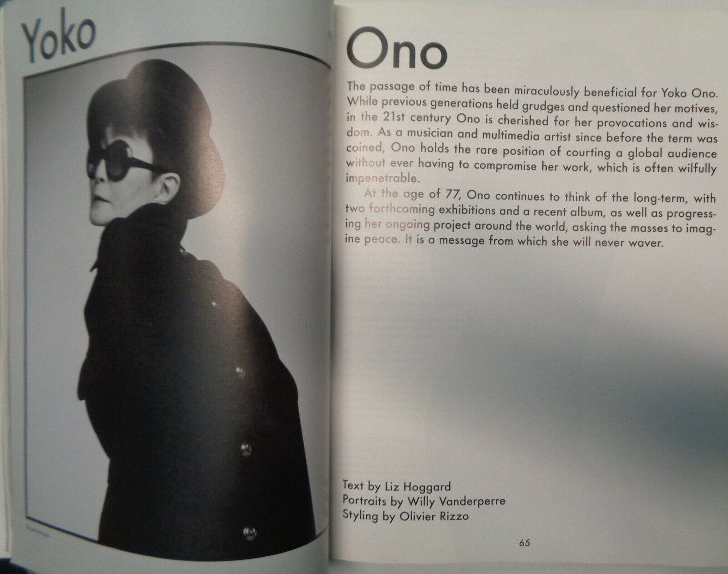 The Gentlewoman Issue 2 Autumn Winter 2010 Inez Van Lamsweerde Yoke Ono Fashion