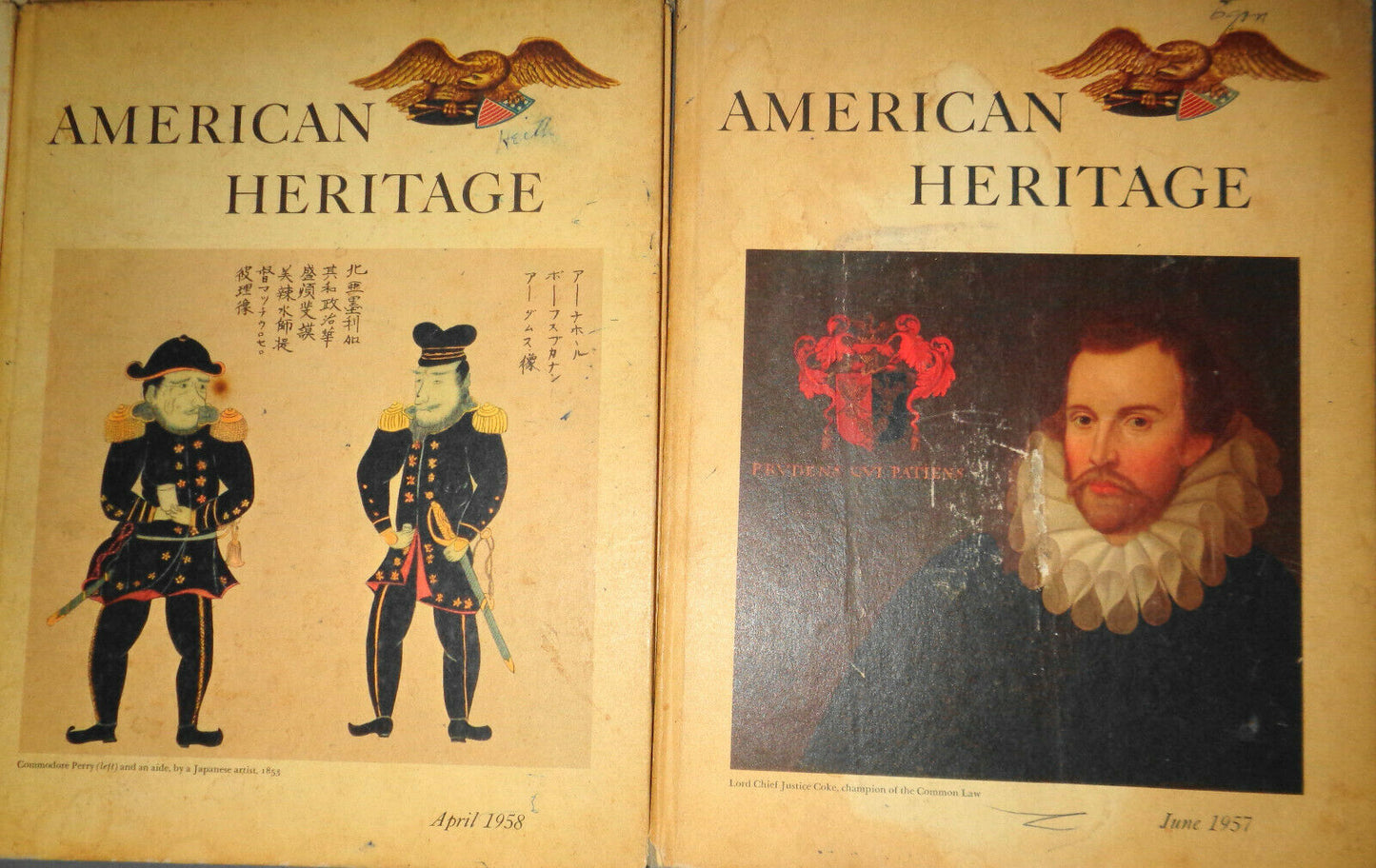 12 issues of American Heritage Lot - 1957 - 1965 - - hardcover magazines