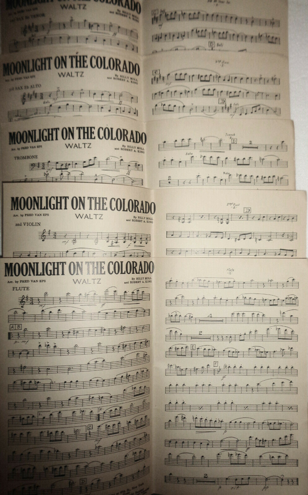 Moonlight On the Colorado ~ Billy Moll & Robert A.  King ~ 1930 For Orchestra