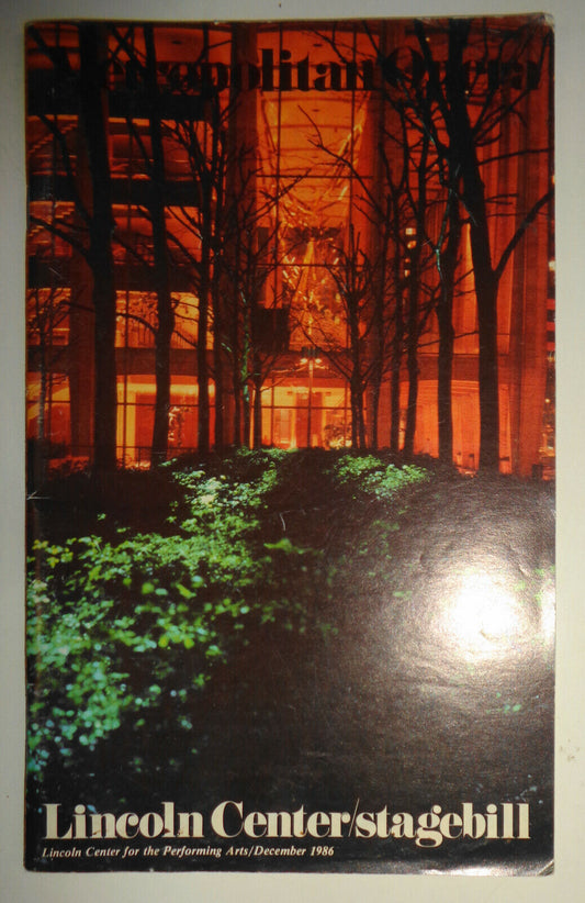 Sherrill Milnes SIGNED : Rigoletto - Met Opera Stagebill, Lincoln Center 1986