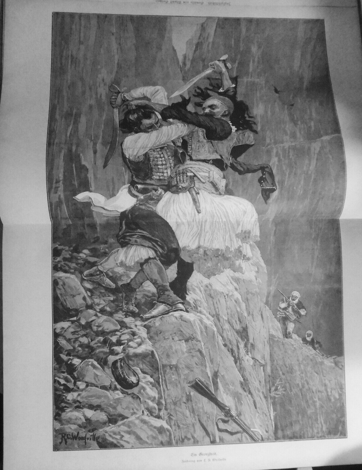 Richard Caton Woodville : Ein Grenzstreit -- 1882