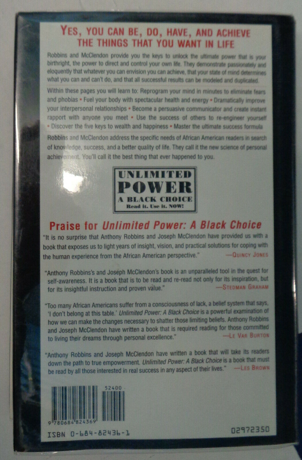 Unlimited Power - [signed] A Black Choice. 1997. First Edition. Hardcover. Fine/