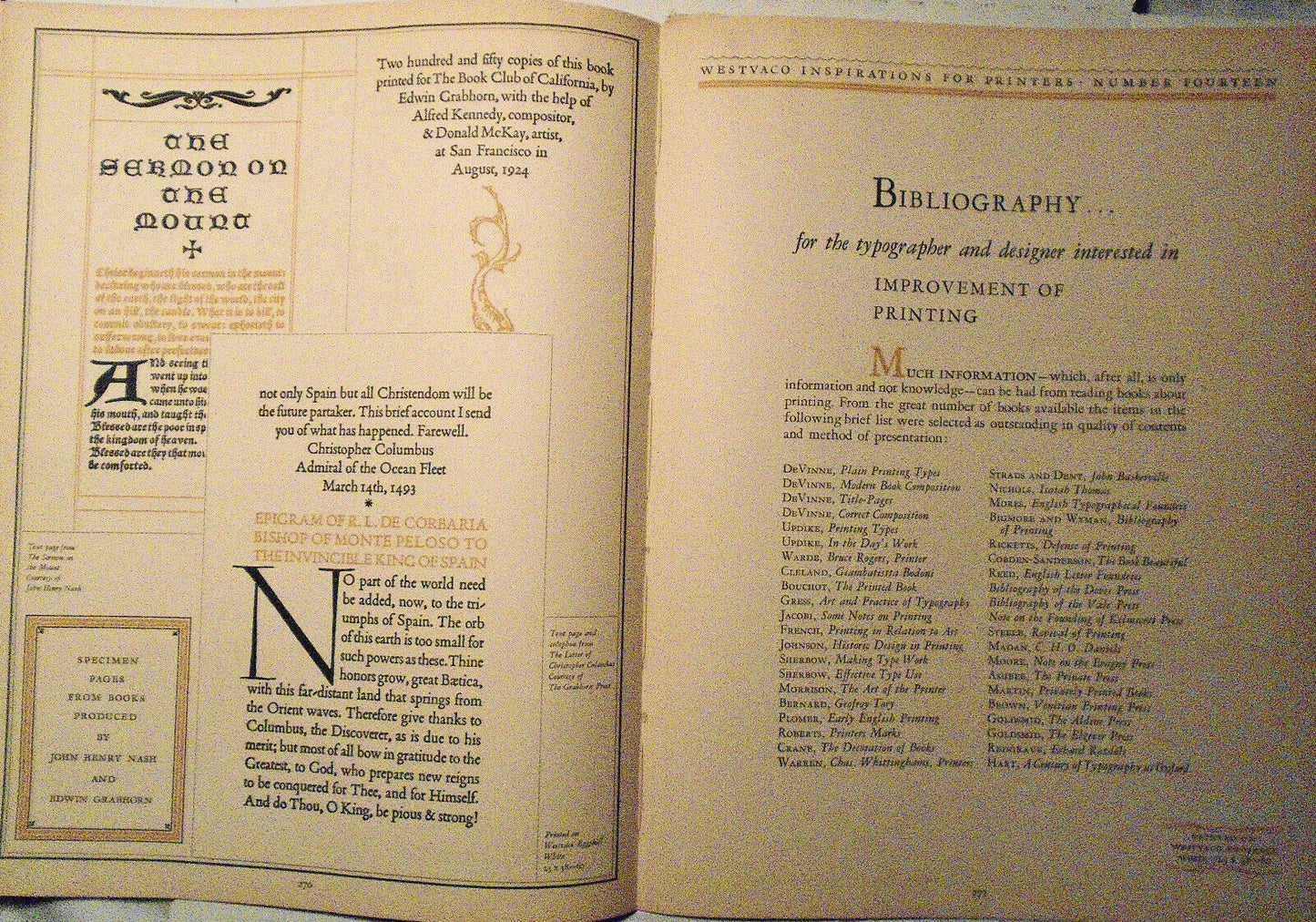 Westvaco Inspirations for Printers #14 (1926). Bruce Rogers, et al