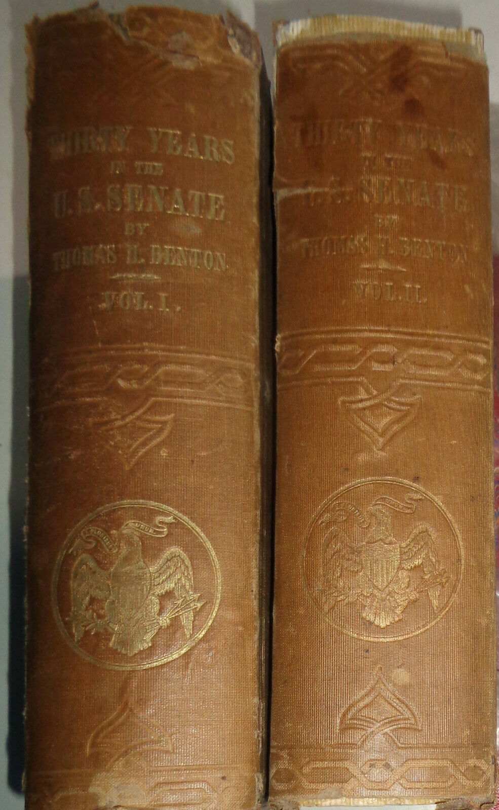 Thomas Hart Benton, THIRTY YEARS VIEW, 1856, 30 Years in Senate, 2 Volume Set