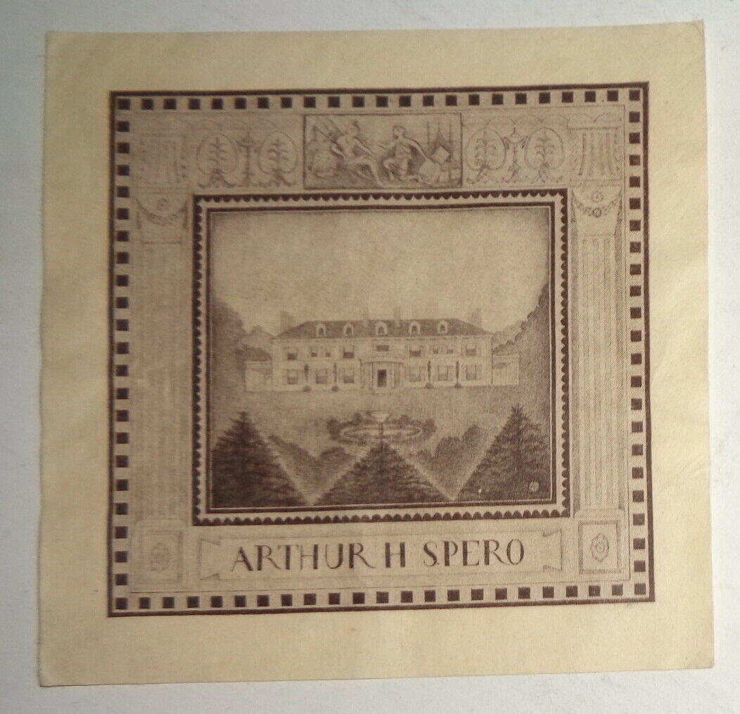 Arthur H. Spero Ex Libris Bookplate