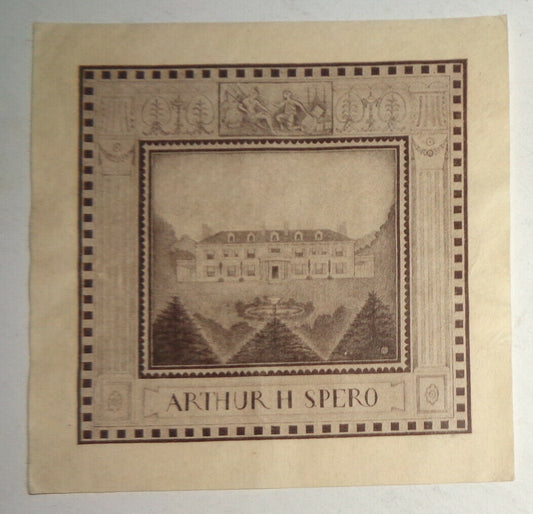 Arthur H. Spero Ex Libris Bookplate