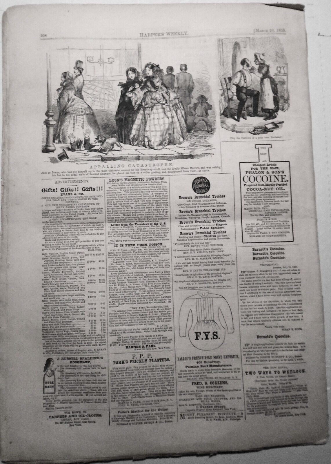 Harper's Weekly July 2, 1859:Adonis Wreck, Cuba Purchase, Fencing, Djeddah Execu