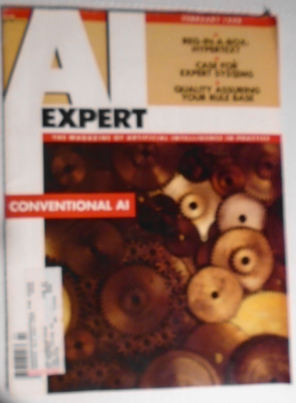 2 vintage Artificial Intelligence magazines : AI Expert, Dec. 1987 & Feb. 1990