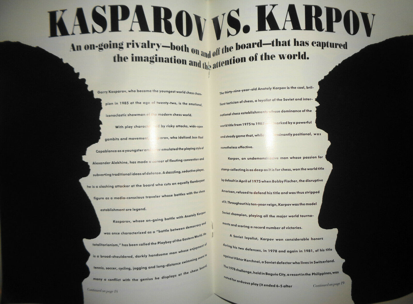 Ticket & Official Pogram : Kasparov vs Karpov, 1990 World Chess Championship NYC