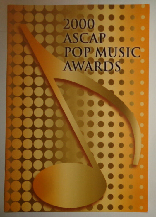 ASCAP Pop Music Awards 2000 Souvenir Program - Max Martin, Steely Dan, etc