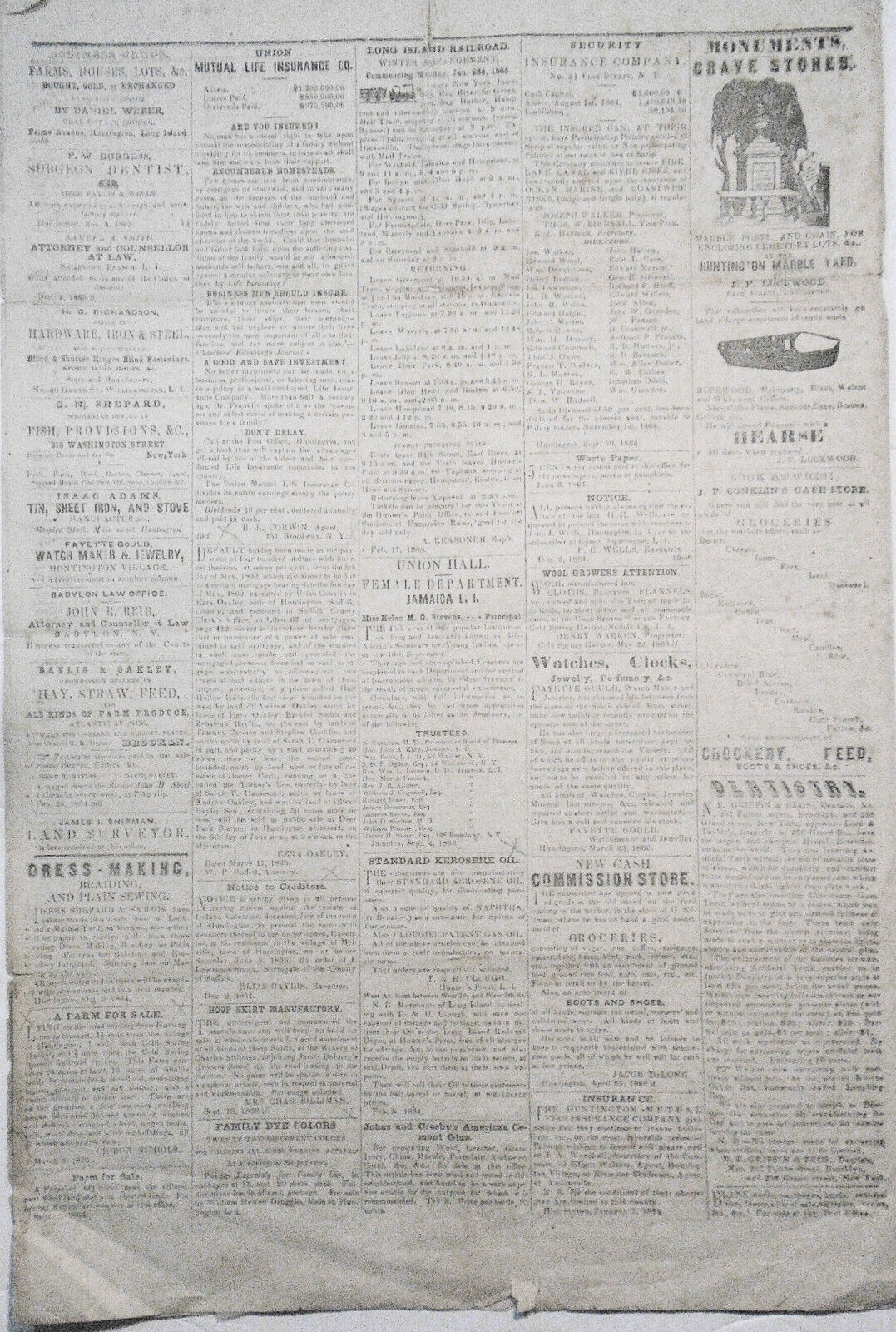 The Long-Islander, March 24, 1865. Civil war; negro captain Robert Small, etc.