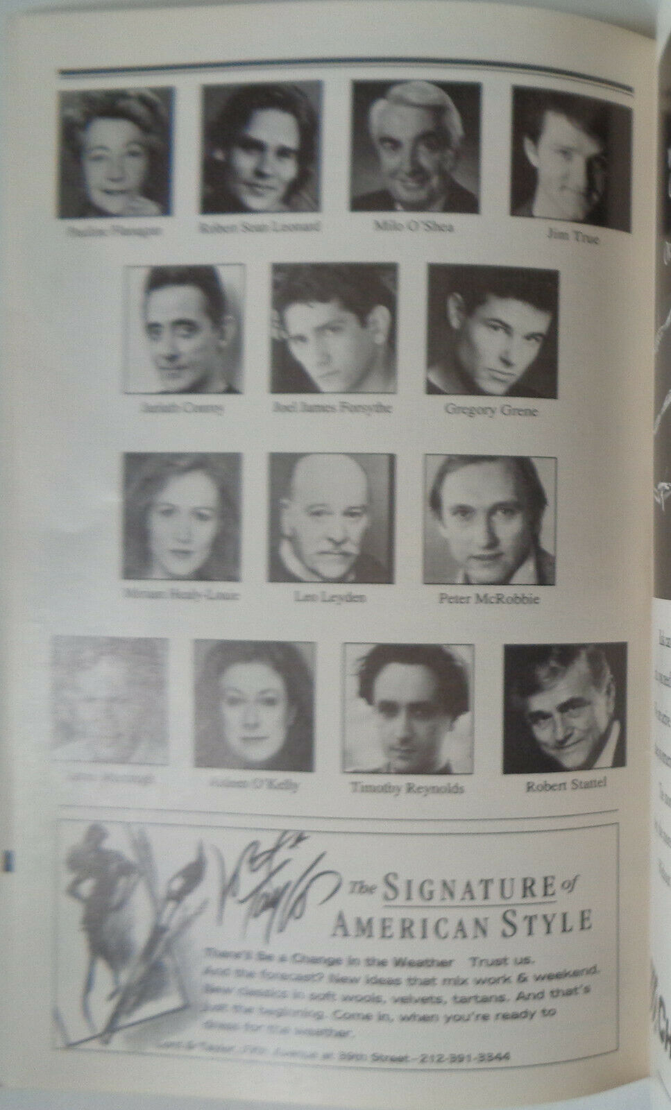 PHILADELPHIA, HERE I COME! - PLAYBILL - OPENING NIGHT: SEPTEMBER 8, 1994