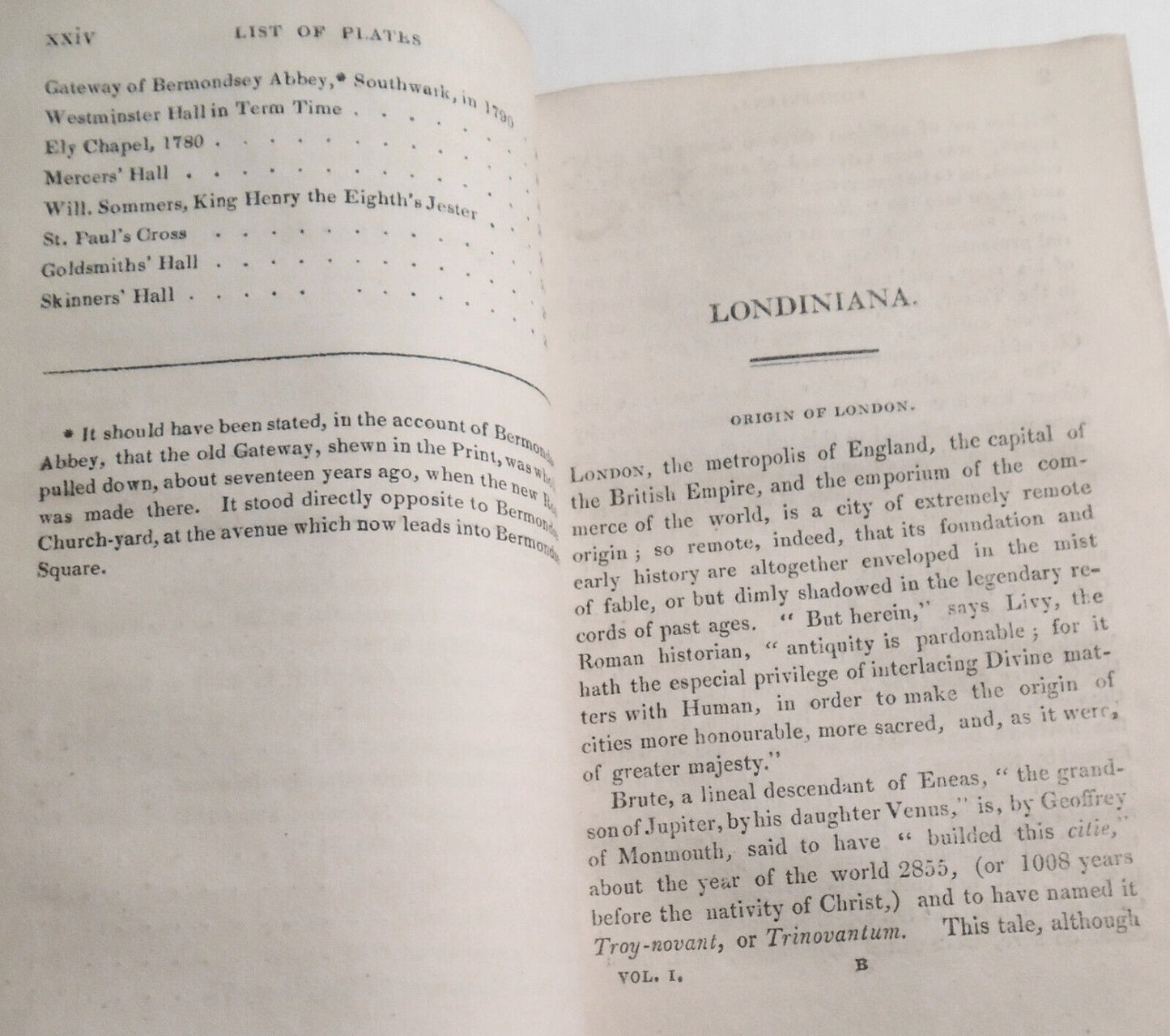Londiniana - 4 volumes 1829. - Anecdotes about London - with 103 plates