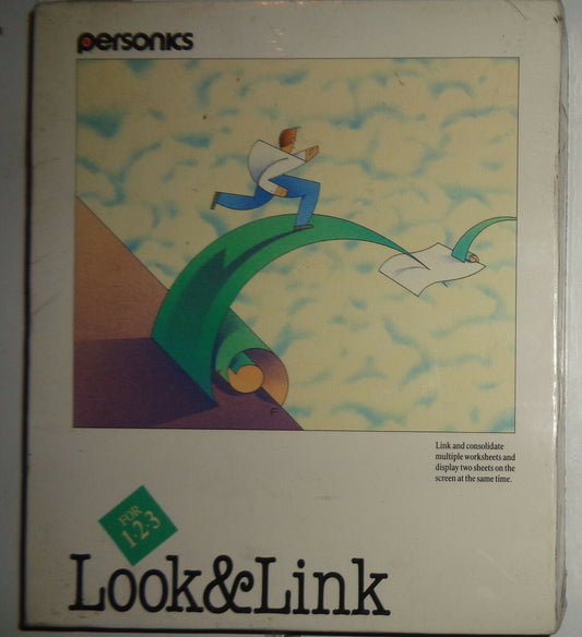 Look & Link, Add-in for 1-2-3 Release 2.0 & 2.01  by Personics. Brand new sealed