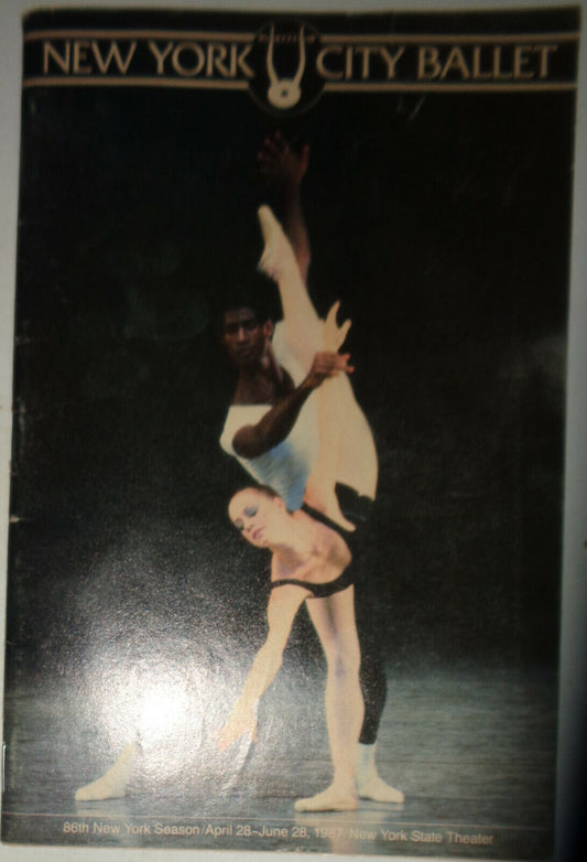 NEW YORK CITY BALLET - SWAN LAKE - OPUS 19/THE DREAMER - PLAYBILL JUNE 10, 1987