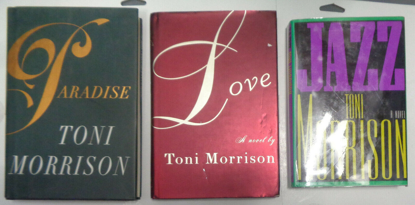 Toni Morrison - Paradise, Love & Jazz - 3 First Editions, hardcovers First Print