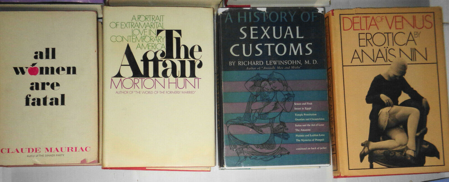 Women, sex, erotica:16 HC books lot - Anais Nin, Germaine Greer Ashley Montagu