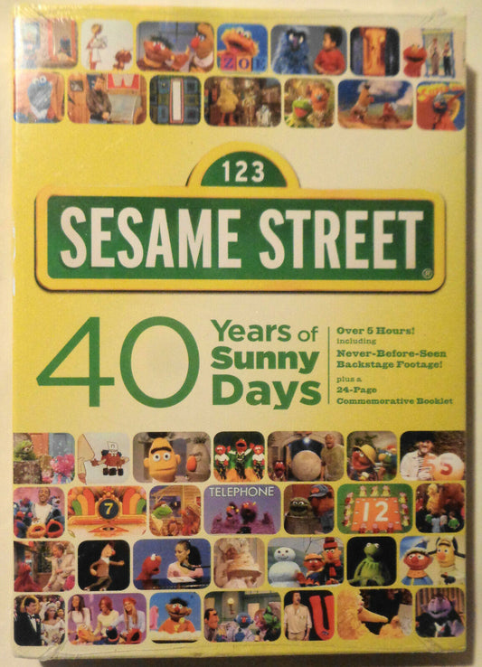 Sesame Street 40 Years Of Sunny Days (2 Disc Set, DVD, 2009) Sealed NEW