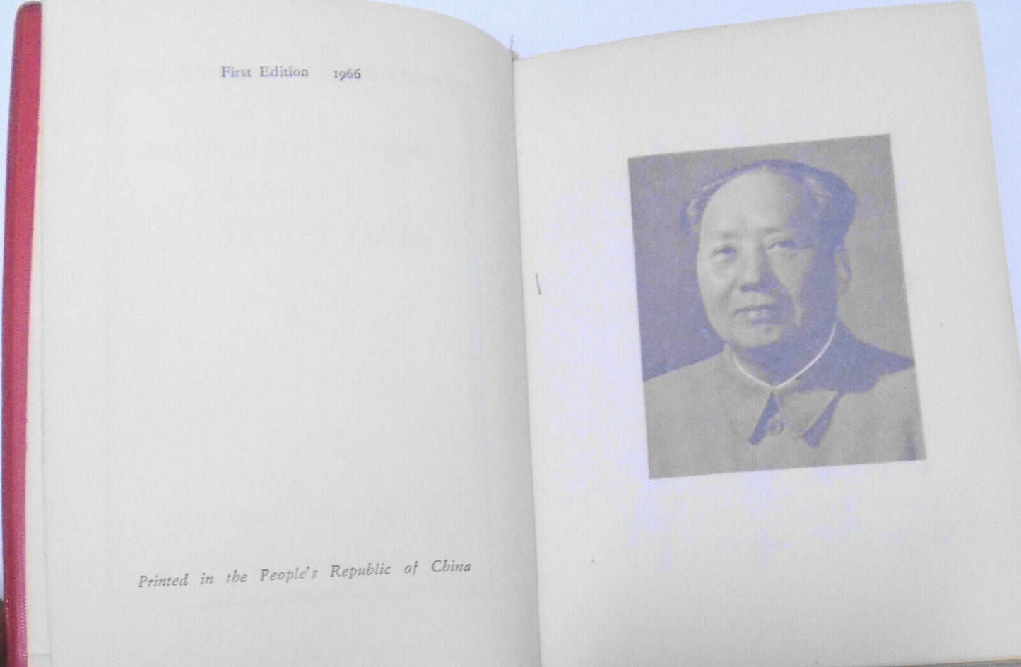 Quotations From Chairman Mao Tse-tung. 1966 1st edition. The Little Red Book.