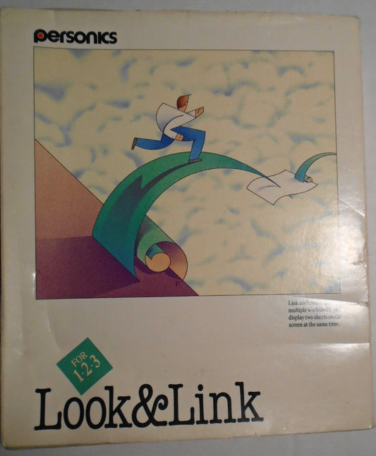 Look & Link - Add-in for 1-2-3 Release 2.0, by Personics. 1988. 5 1/4" IBM.