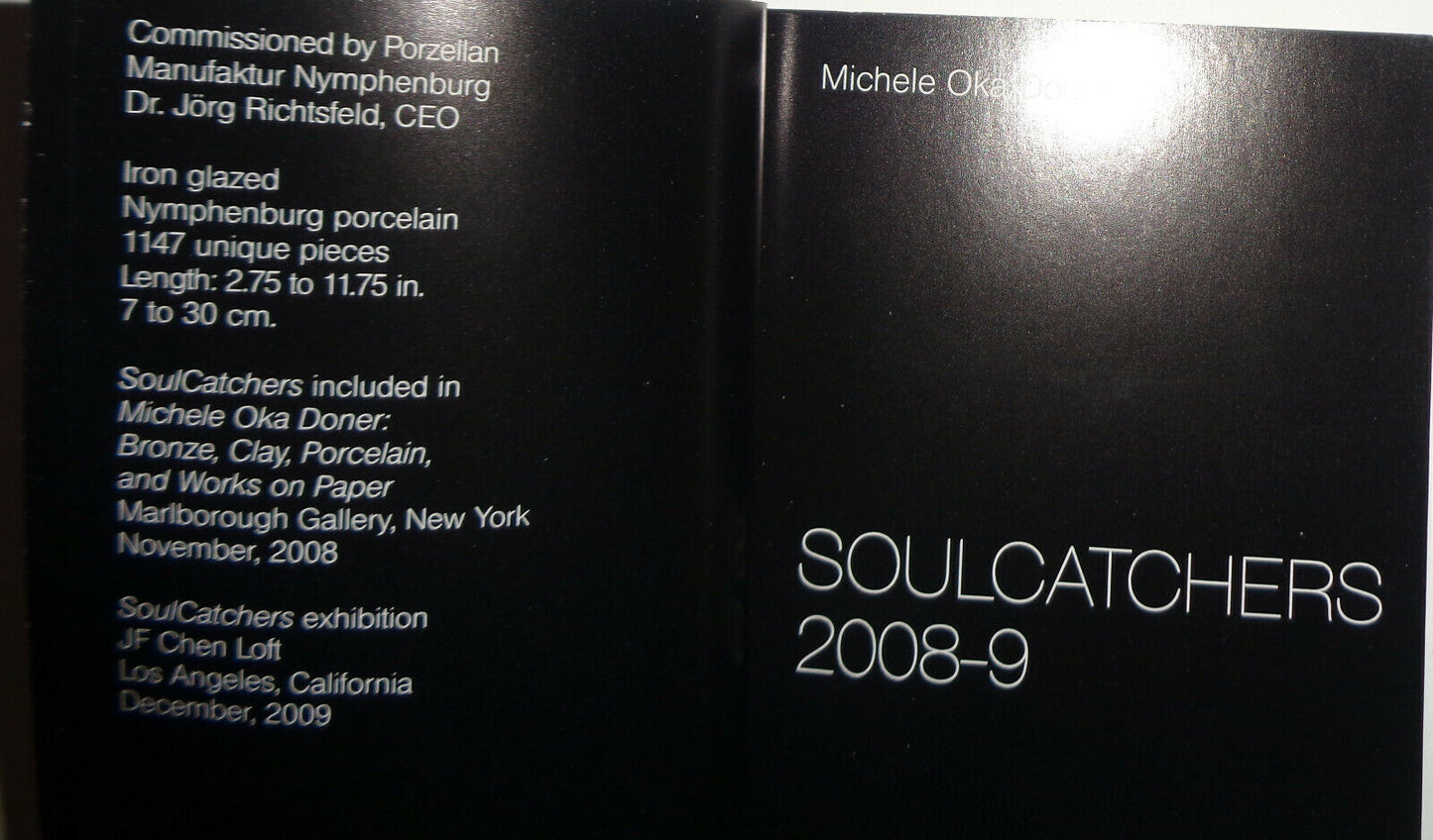 Michele Oka Doner - SoulCatchers - 2009. Mini-book of JF Chen Exhibition