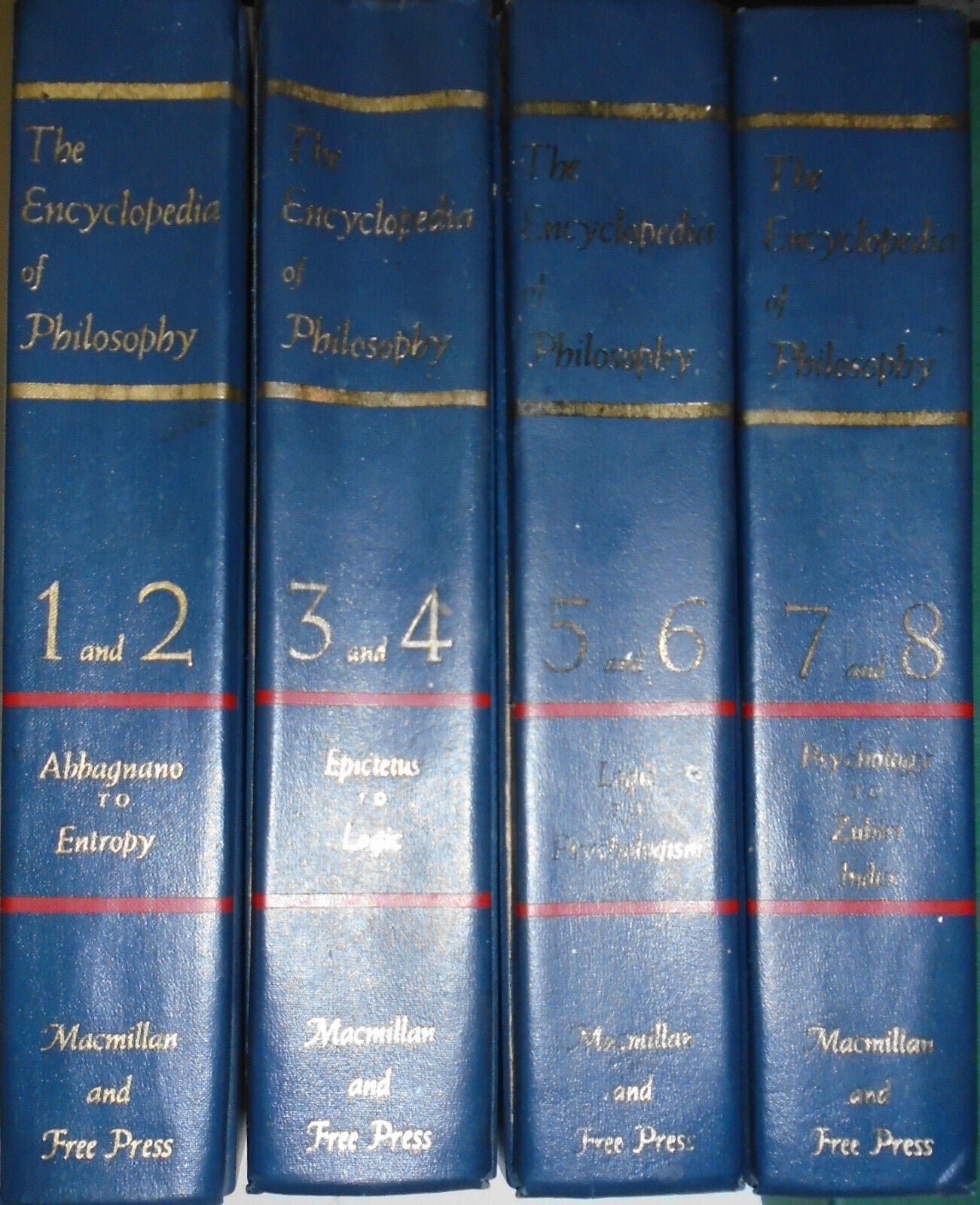 The encyclopedia of philosophy, edited by Paul Edwards. 1972. 8 vols in 4 set.