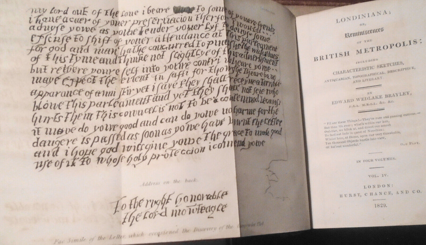 Londiniana - 4 volumes 1829. - Anecdotes about London - with 103 plates