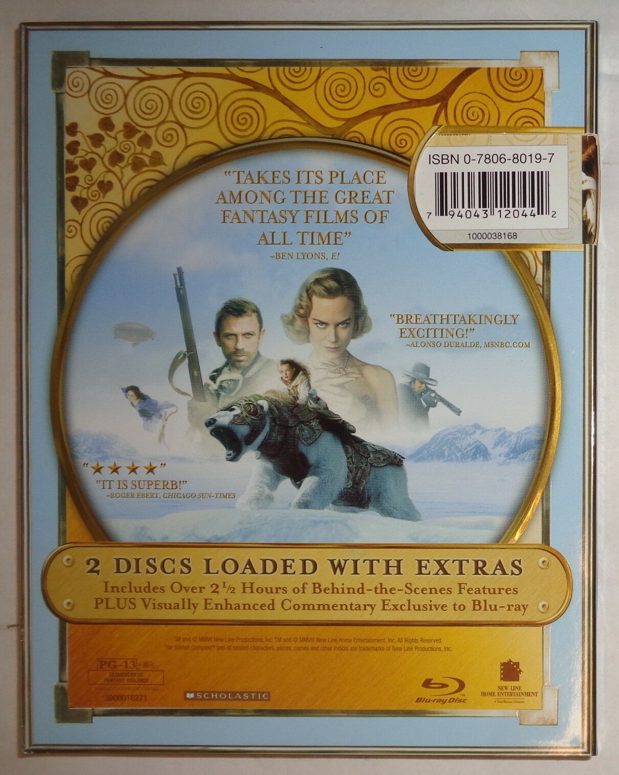 The Golden Compass (Blu-ray Disc, 2008, 2-Disc Set, Special Edition) - Like New