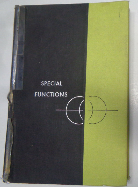 Special Functions, by Earl D Rainville. 1960 First edition. Hardcover.