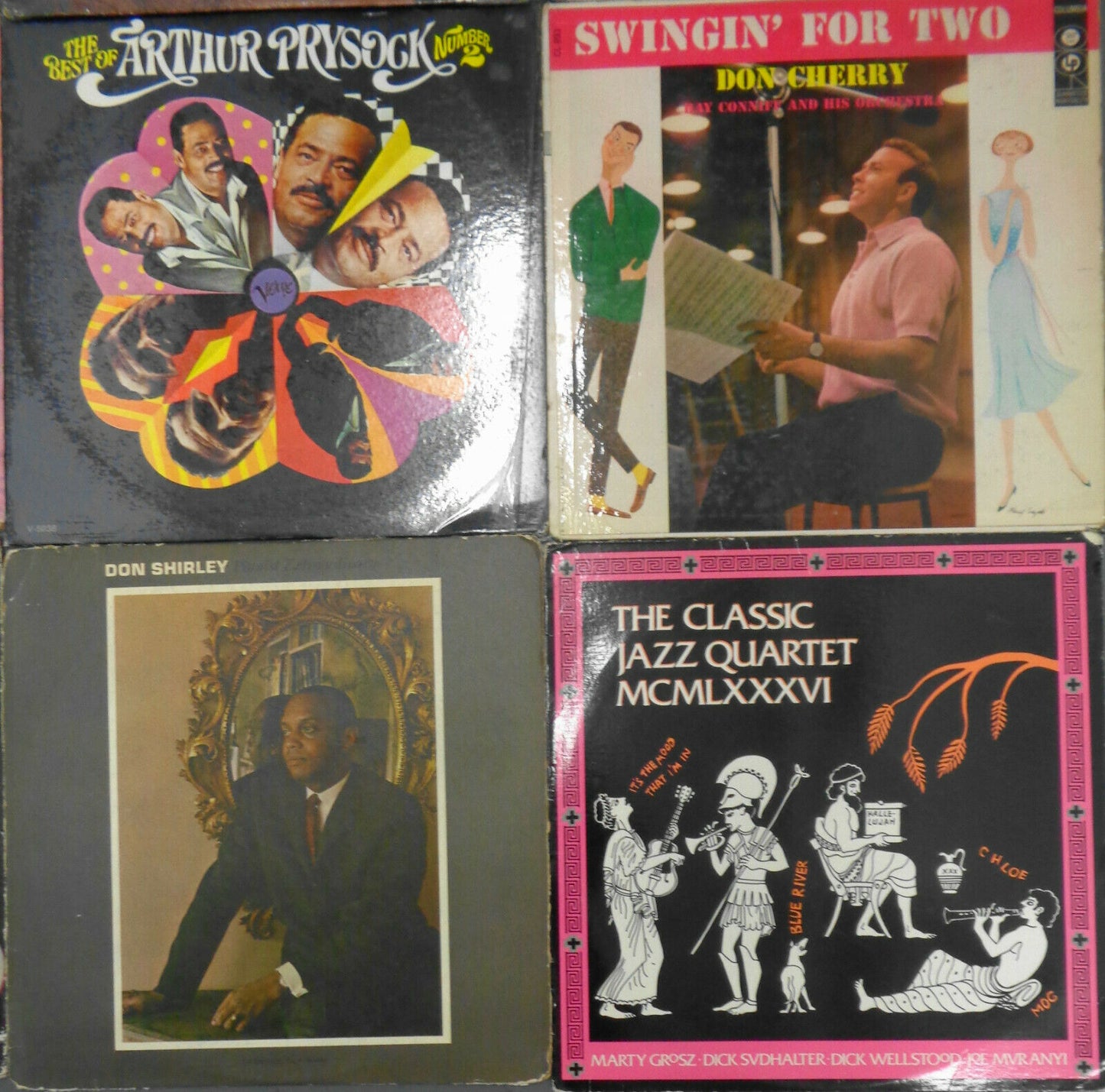 16 Jazz LPs Lot: Bird Dizzy Hubbard Mulligan Satchmo Duke Basie Brubeck Cherry
