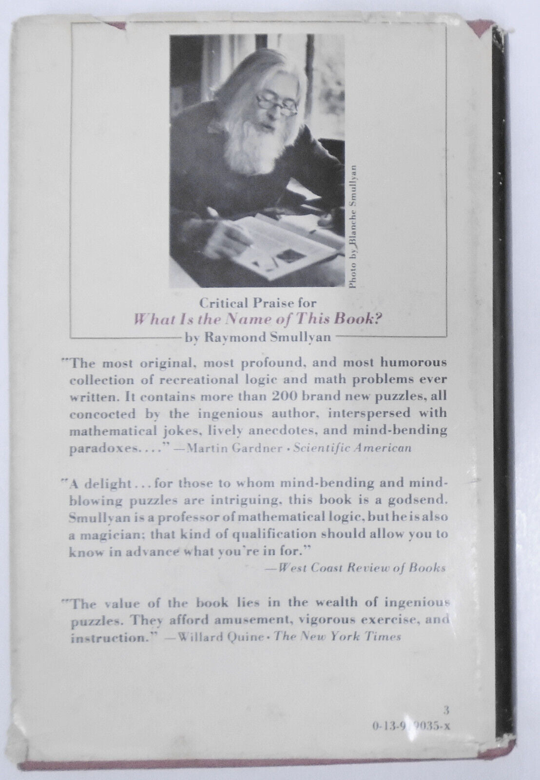 This Book Needs No Title: A Budget of Living Paradoxes by Raymond Smullyan. 1st.