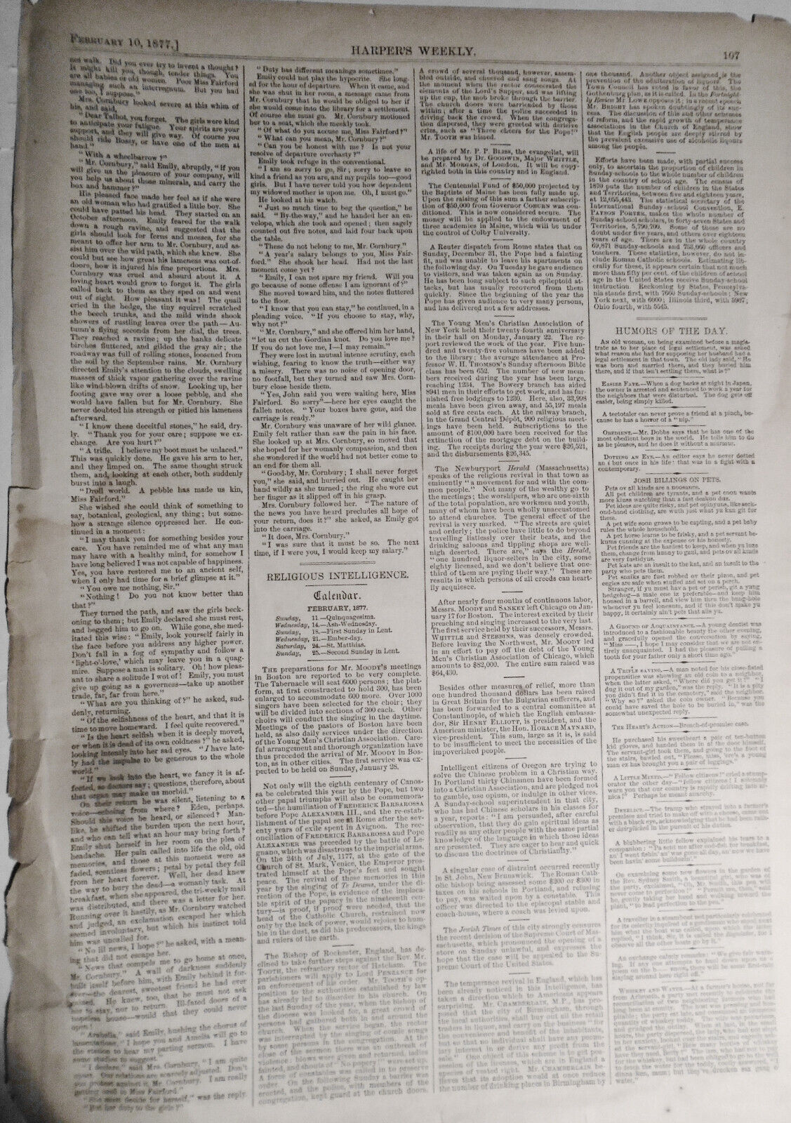 Taking A Pilot, Off Sandy Hook. Harper's Weekly February 10, 1877