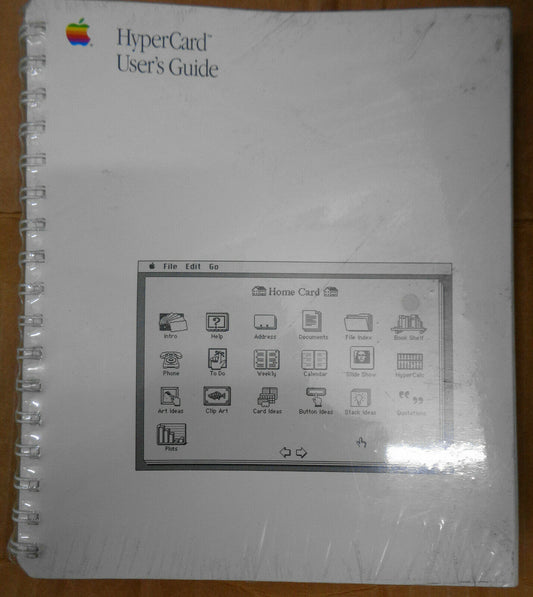 SEALED Apple Macintosh Hypercard User's Guide - 030-3081-B