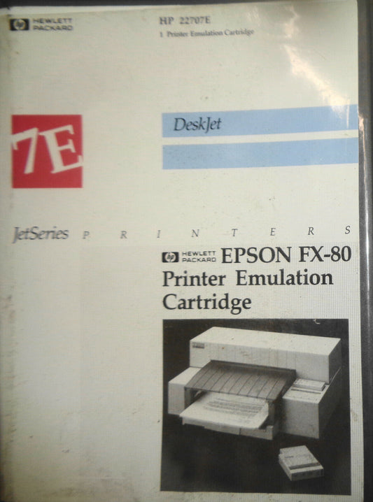 Hewlett-Packard 22707E EPSON FX-80 Printer Emulation Cartridge for DeskJet