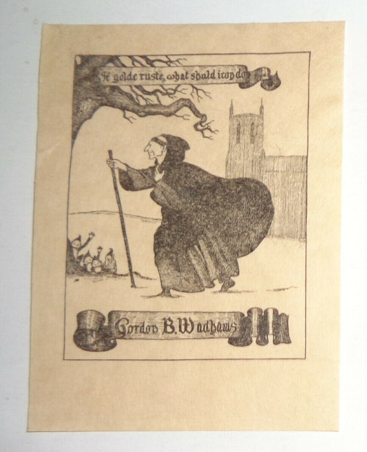 Gordon B. Wadhams Ex Libris Bookplate