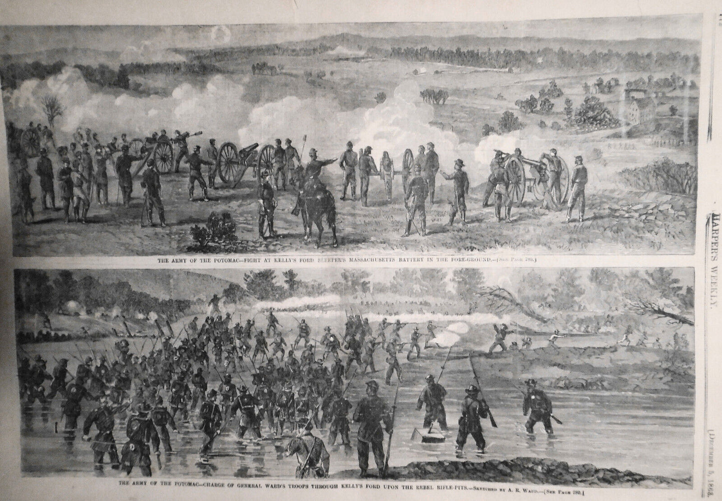Harper's Weekly December 5, 1863 - Civil War; Ballooning; Thanksgiving Day, etc