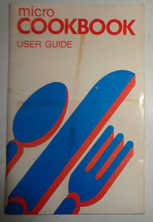 Micro cookbook, by Virtual Combinatics. 1984. IBM PC and compatibles version
