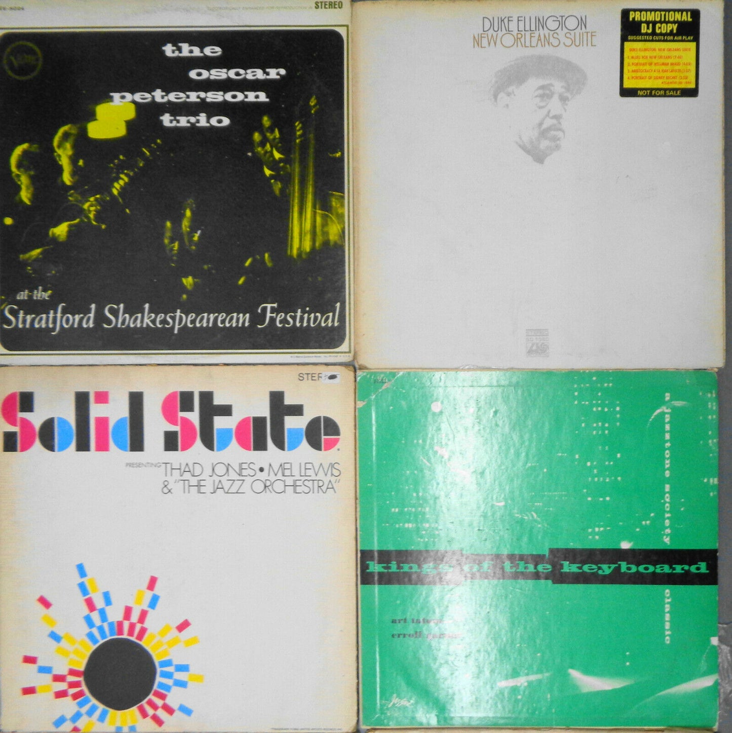 16 Jazz LPs Lot: Webster Bird Dizzy Miles Oscar Tatum Mulligan Duke Terry Getz