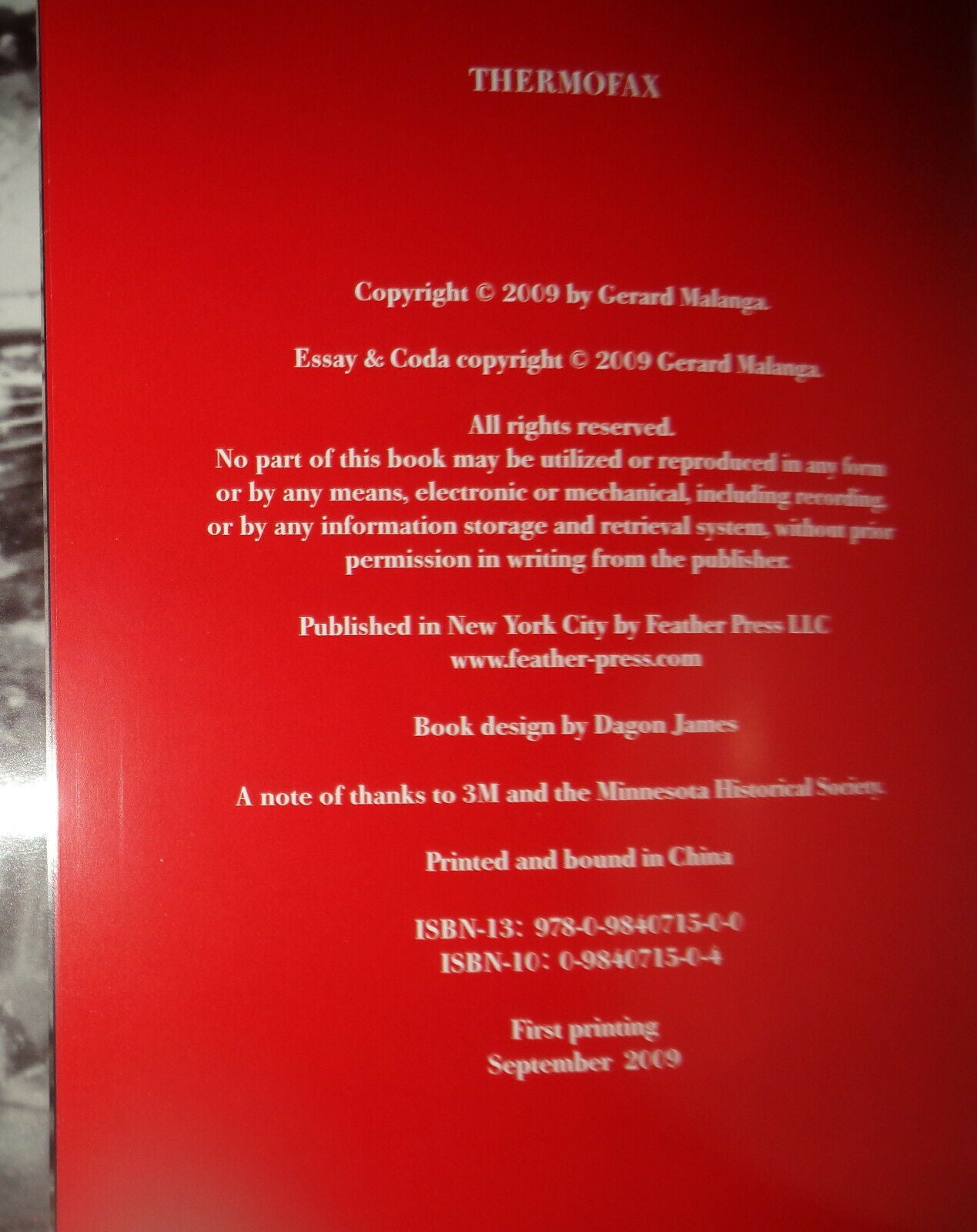 Gerard Malanga - Thermofax - [re: Andy Warhol "Death and Disaster"] New/New 2009