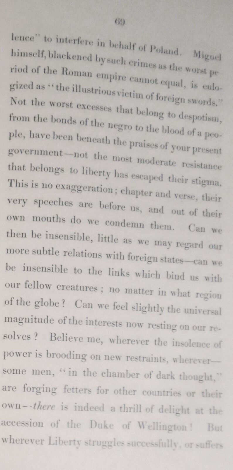 1834 Letter to a Late Cabinet Minister on the Present Crisis - Ed Bulwer Lytton.