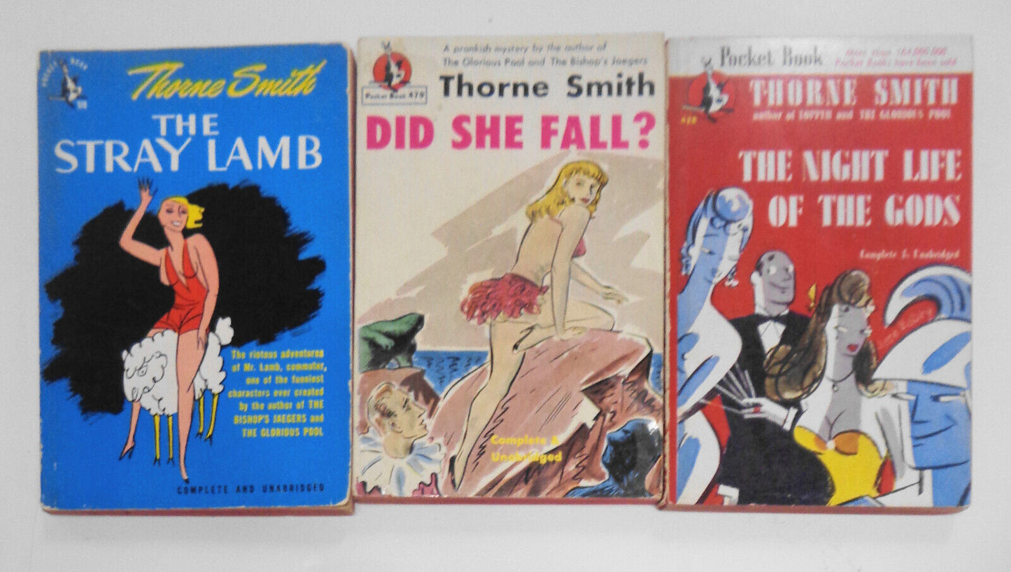 Thorne Smith : 5 vintage paperbacks from the 1940s - all first printings