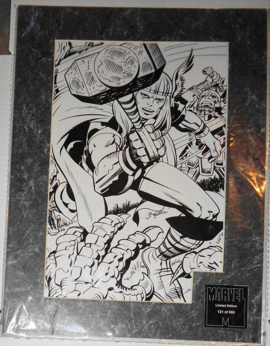 The Jack Kirby THOR M.A.T. Matted Art Transparency 2001 # 121 of 500